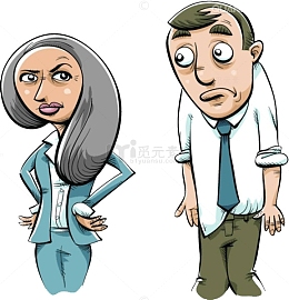 女上司指责下属