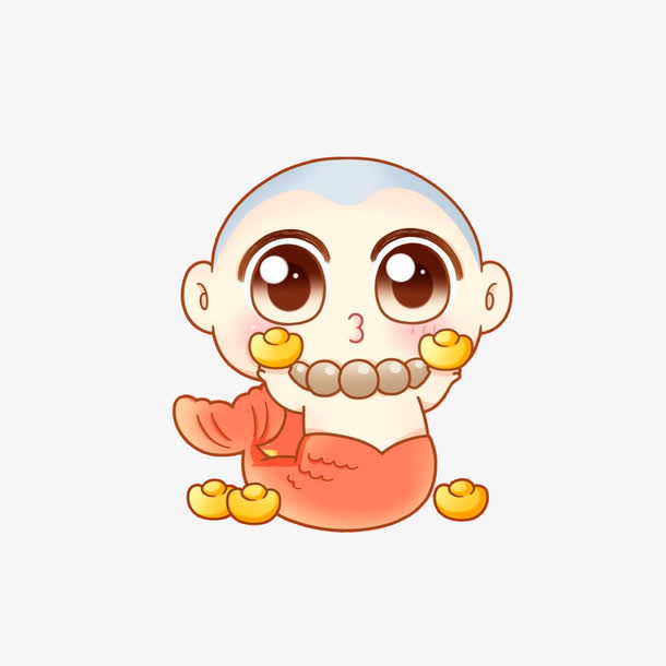 关键词 : 手绘小和尚,金银宝,可爱,头像[声明] 觅元素所有素材为用户