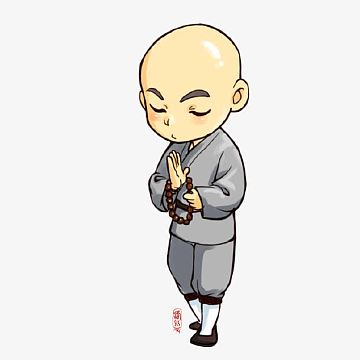 手绘小和尚