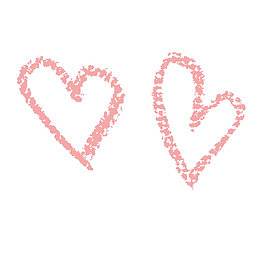 爱心状粉笔笔刷