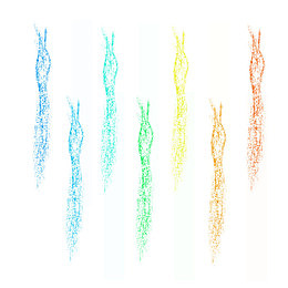 彩色粉笔笔刷素材