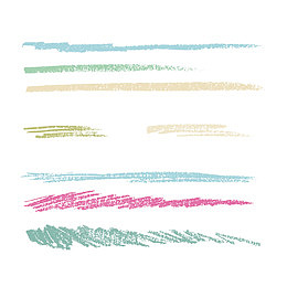 组合粉笔笔刷清晰