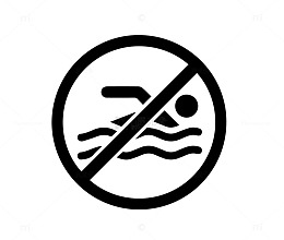 禁止游泳图标