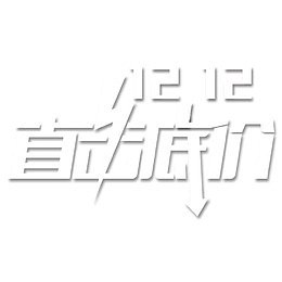 双12直击底价艺术字