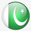巴基斯坦国旗国圆形世界旗