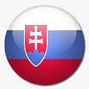 斯洛伐克国旗国圆形世界旗