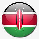 肯尼亚国旗国圆形世界旗