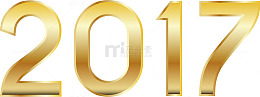 金色2017艺术字