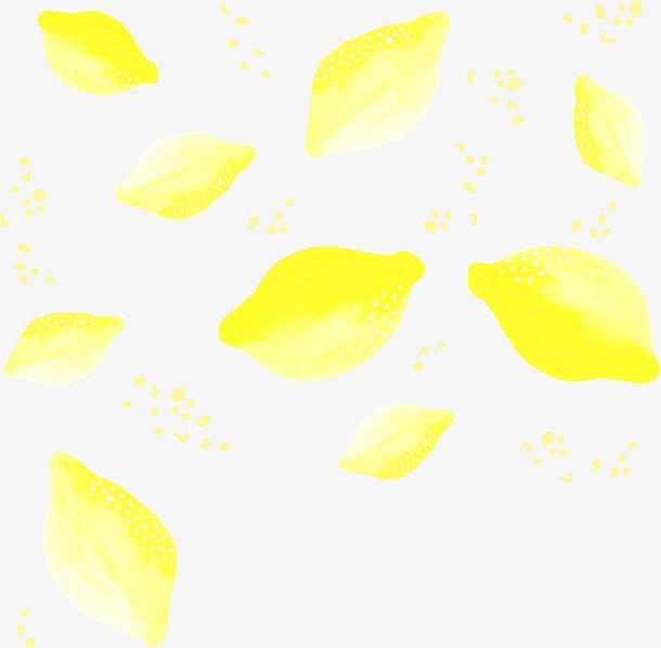 水彩柠檬背景