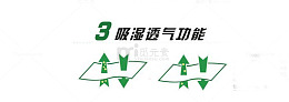 吸收透气广告素材