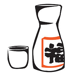 手绘酒杯