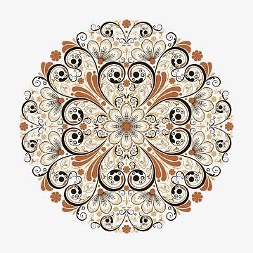 创意对称花纹图案