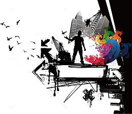 现代城市矢量素材