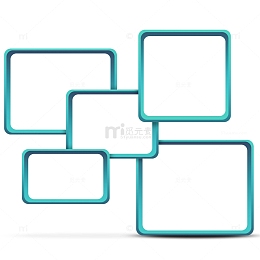 蓝色方框