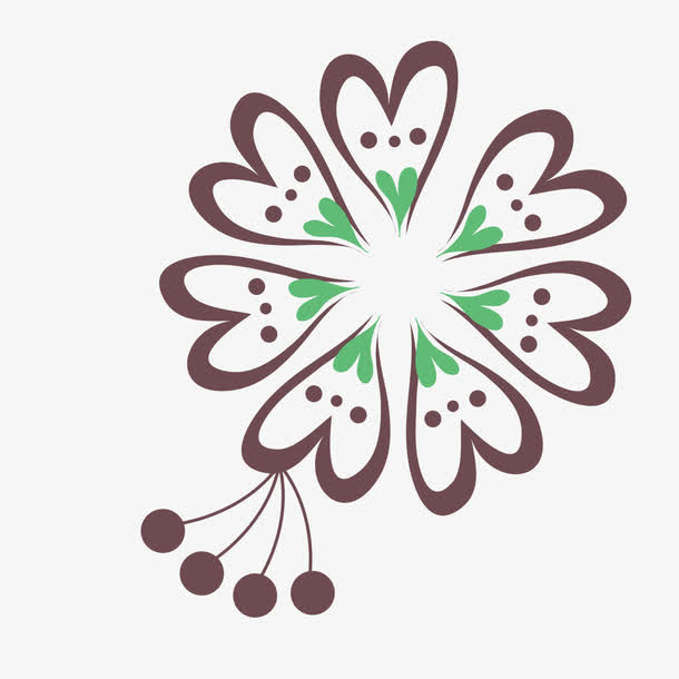 对称花卉图案设计简单图片