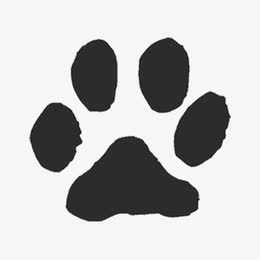 简洁猫脚印