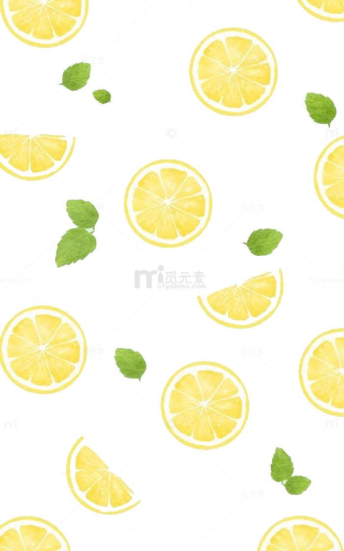水果柠檬壁纸背景装饰