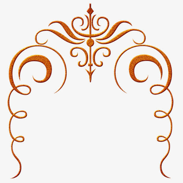 曲线欧美风边框素材免费下载_觅元素