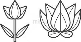 简笔丝网花