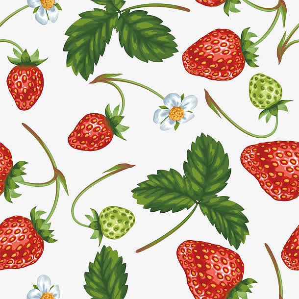 草莓背景矢量图