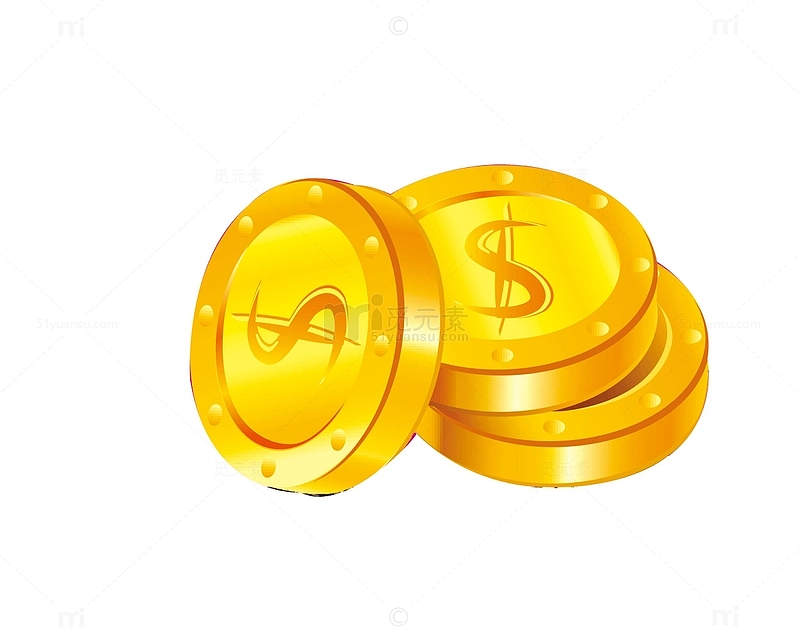 美元符号金币