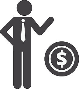 美元符号演讲小人