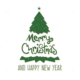 矢量绿色圣诞树