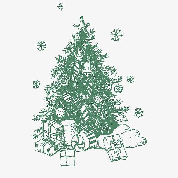 圣诞树插画
