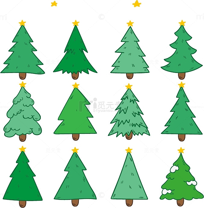 12棵圣诞树