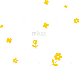 橙色花朵底纹