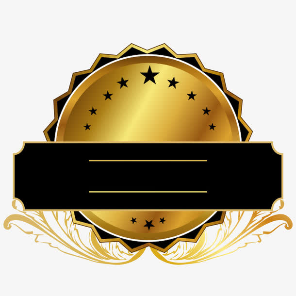 金色标签矢量素材