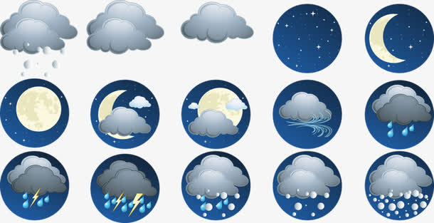 天气变化图案