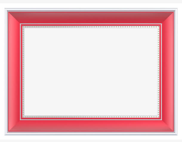 红色矩形边框免抠素材免费下载_觅元素51yuansu.com
