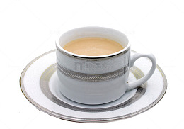 有托座热奶茶