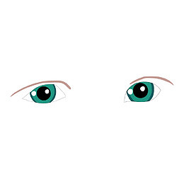 矢量童真目光眼神眼睛