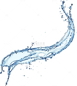 小清新蓝色水流