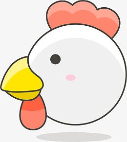 矢量鸡头和2017字体设计