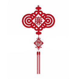 清廉是福中国结