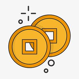 一串铜币素材_一串铜币png图片下载_觅元素