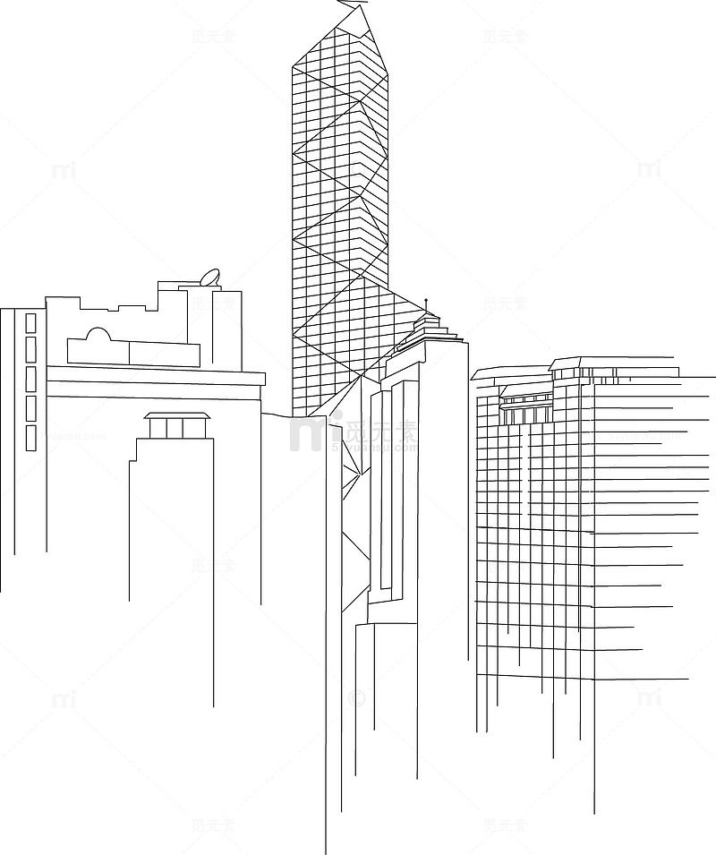 城市建筑素材图