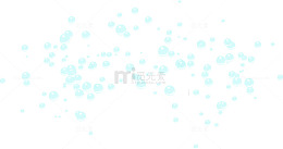 卡通蓝色泡泡素材