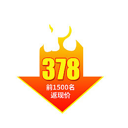 箭头火焰价格标签