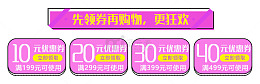 双十一促销优惠券