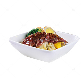 实物黑椒牛肉盖饭