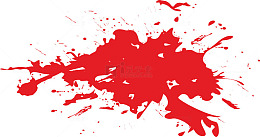 鲜红色杂乱的血迹