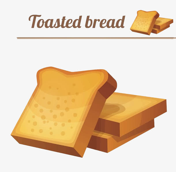 卡通吐司素材免费下载_觅元素