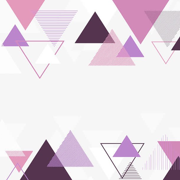 紫色简约三角边框纹理