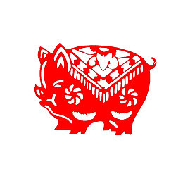 金猪剪纸