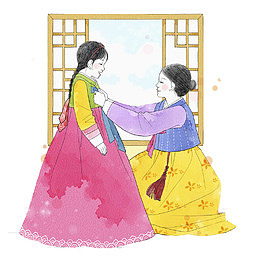 韩国母女