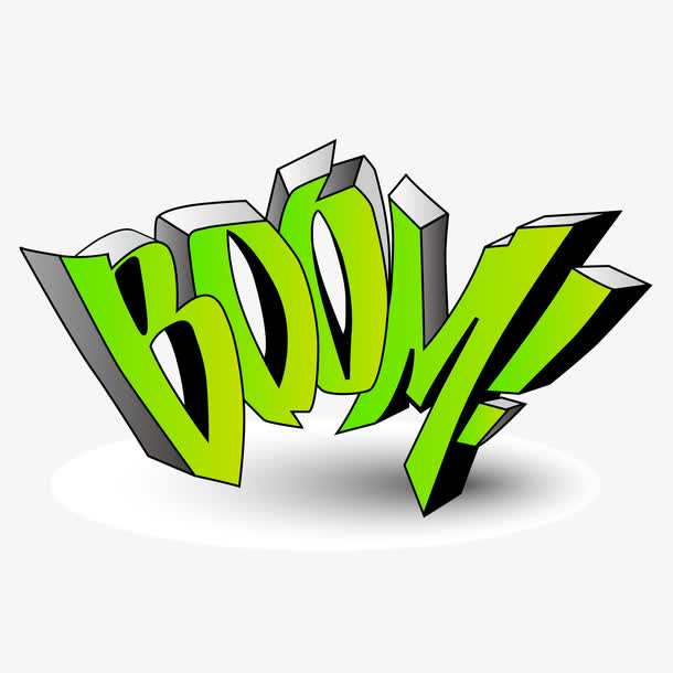boom立体字矢量图